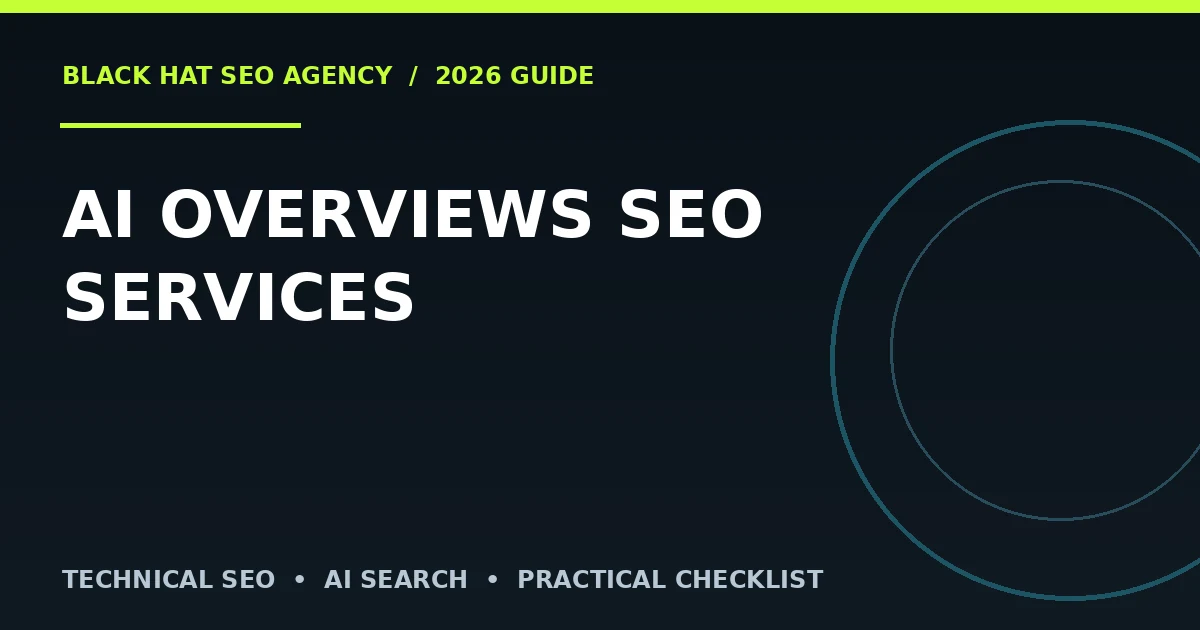 AI Overviews SEO Services SEO guide cover