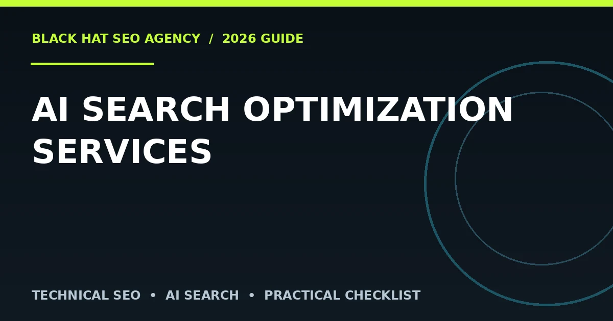 AI Search Optimization Services SEO guide cover