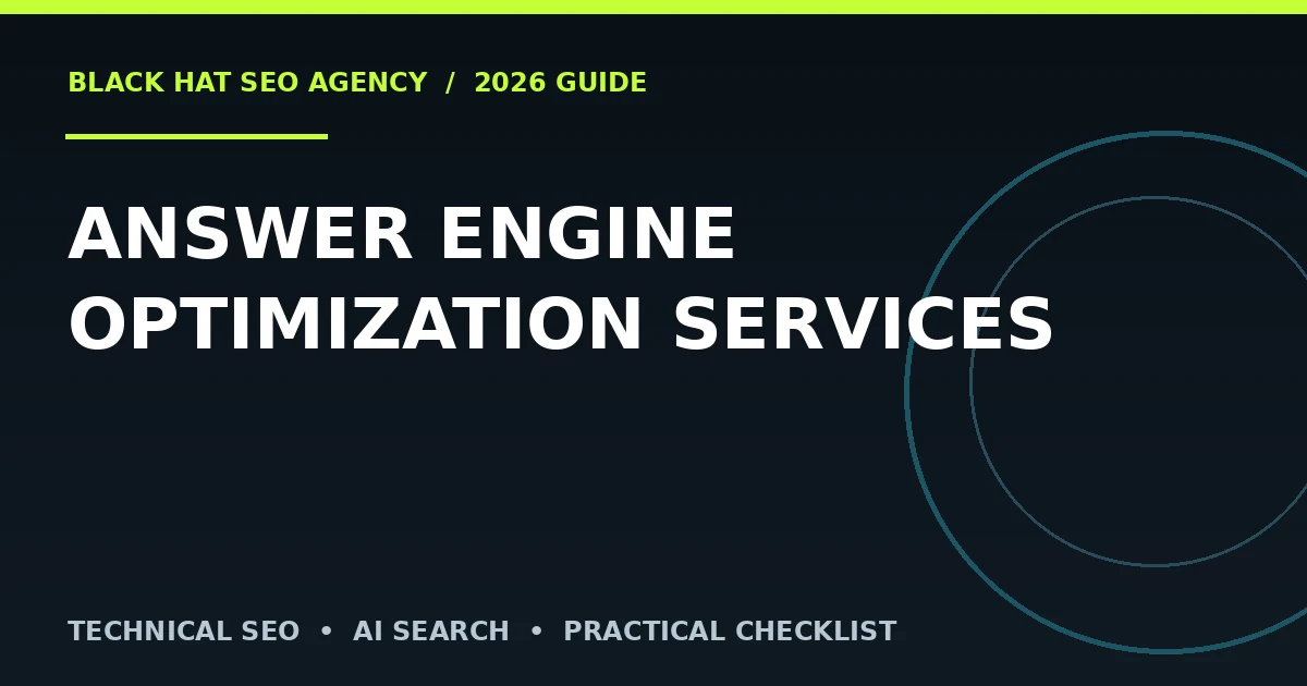 Answer Engine Optimization Services SEO guide cover
