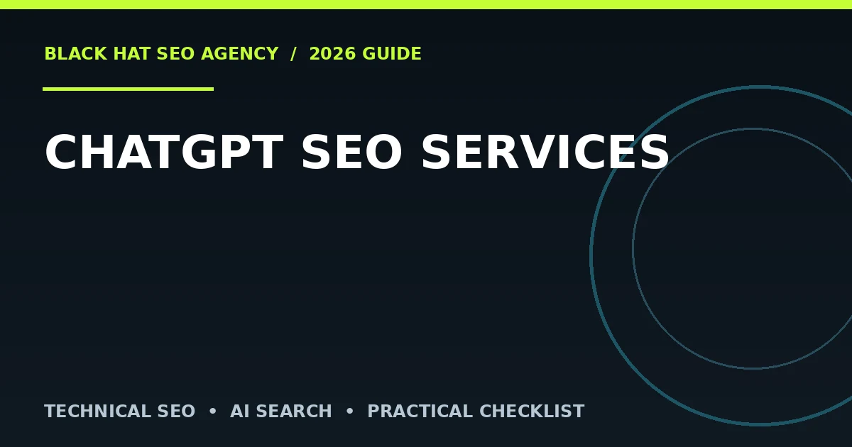 ChatGPT SEO Services SEO guide cover