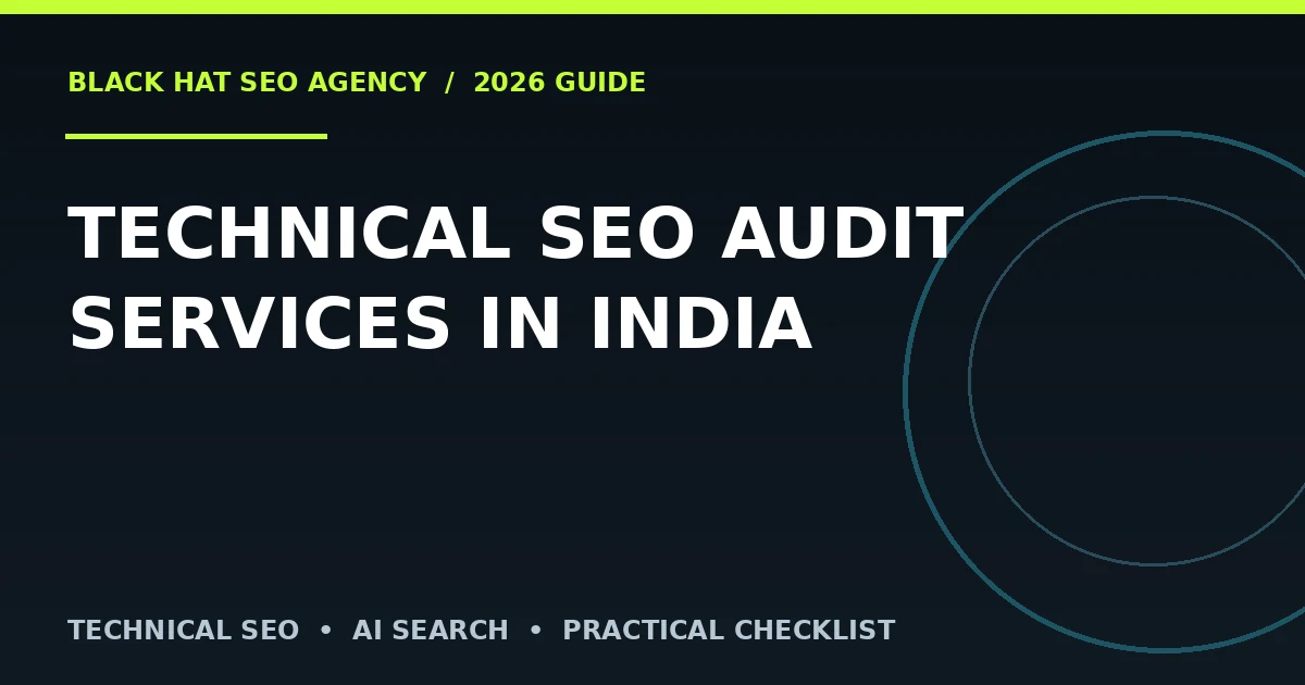 Technical SEO Audit Services in India SEO guide cover