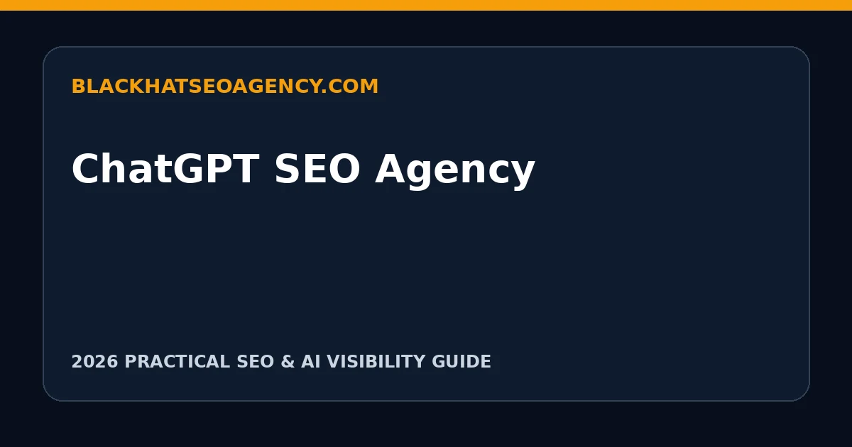 ChatGPT SEO Agency